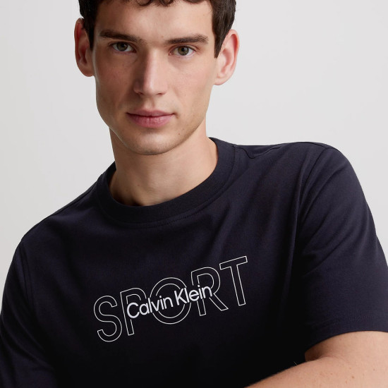 Calvin Klein Ανδρική κοντομάνικη μπλούζα Logo Gym T-Shirt
